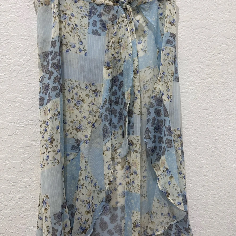 PLAYA LUCILE • Blue Patchwork Sarong • sz Small • - Picture 8 of 16